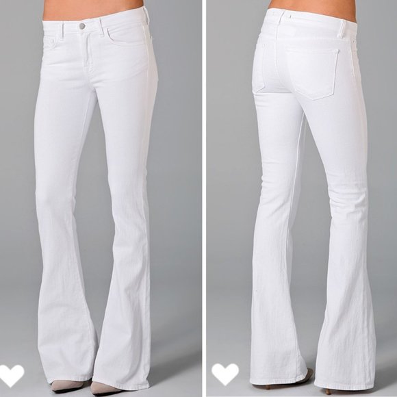J Brand Denim - J Brand  Martini White Flare Jeans 24 Cut# 7339